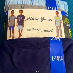 Eddie Bauer Boys 6 piece pajama set